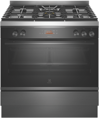 Thumbnail for Factory second Electrolux 90cm Dual Fuel Freestanding Cooker – Dark Stainless Steel (EFEP916DSE) - Second Hand Appliances Geebung