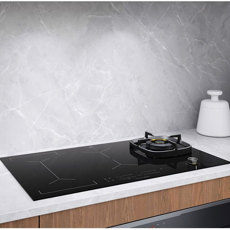 Factory second Electrolux 90cm Hybrid Gas & Induction Cooktop – Black  Model: EHH957BE(NAT) - Second Hand Appliances Geebung