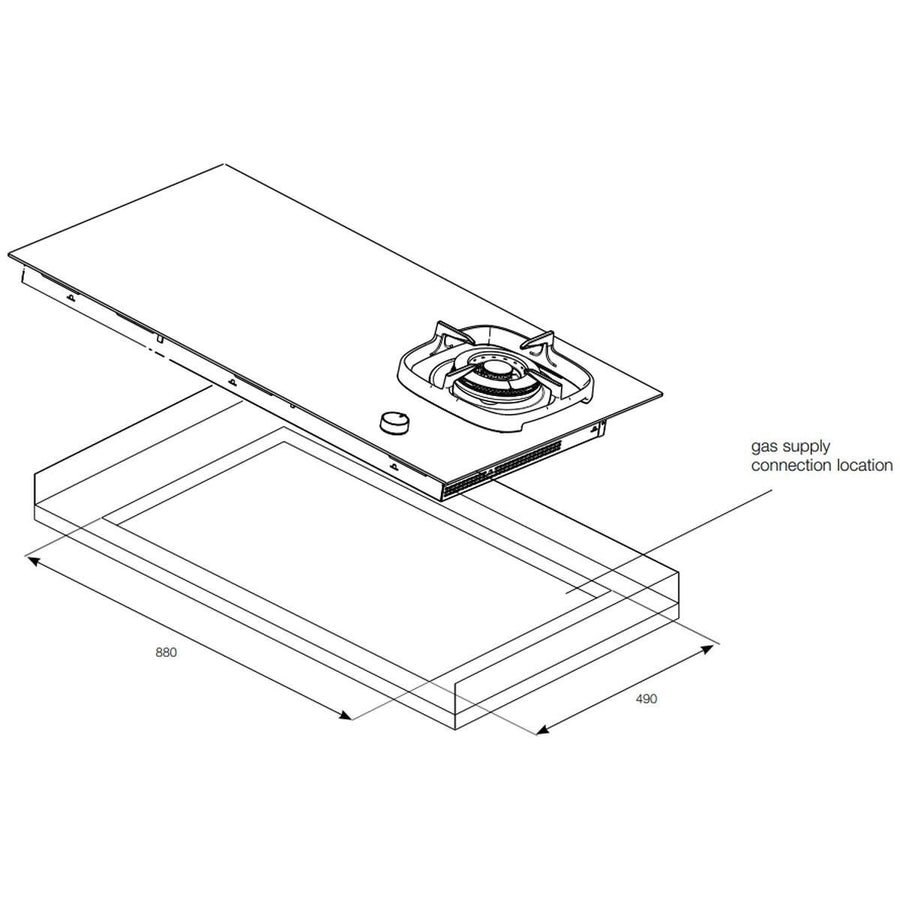 Factory second Electrolux 90cm Hybrid Gas & Induction Cooktop – Black  Model: EHH957BE(NAT) - Second Hand Appliances Geebung