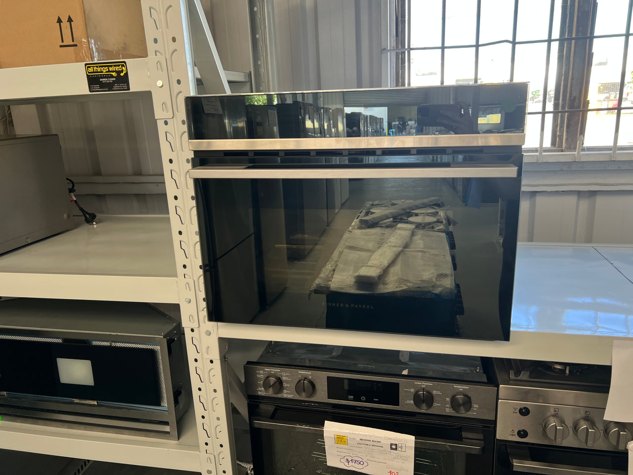 Factory second FISHER & PAYKEL 45CM COMPACT BUILT-IN COMBI-STEAM OVEN OS60NDB1 - Second Hand Appliances Geebung