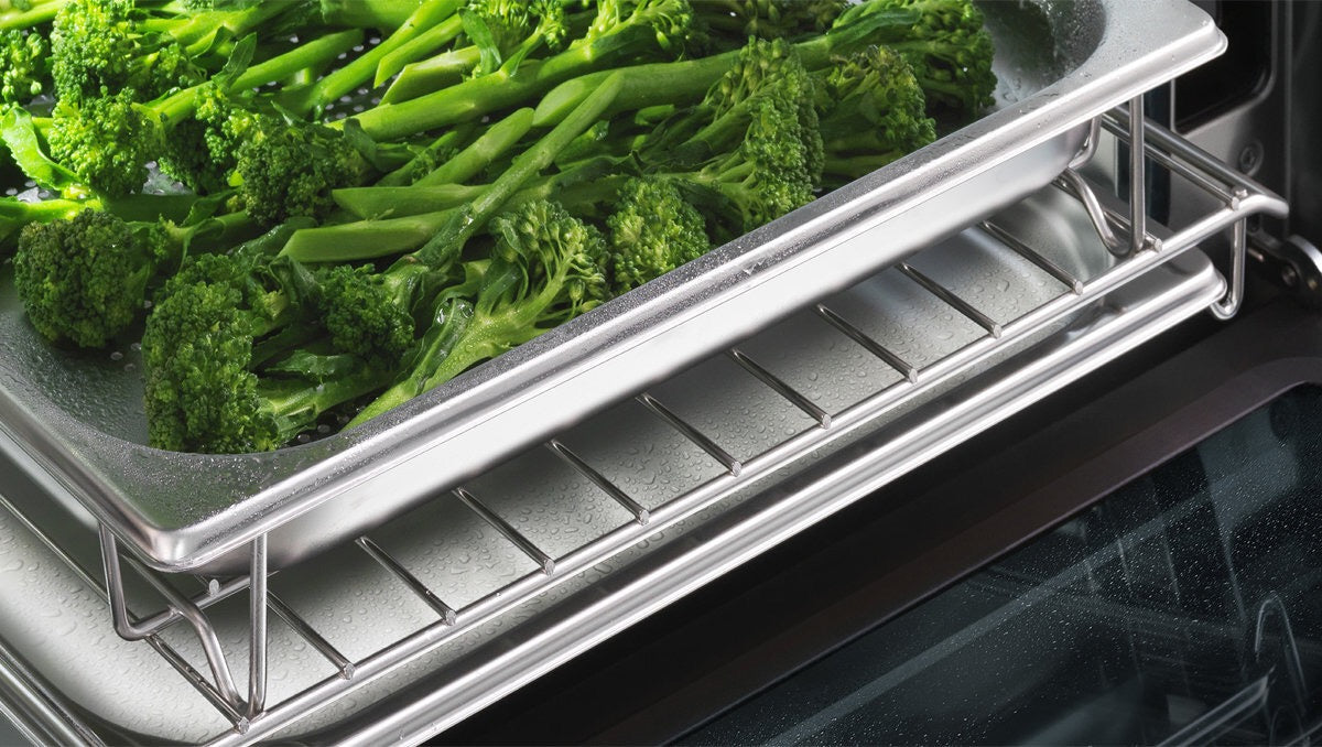 Factory second FISHER & PAYKEL 45CM COMPACT BUILT-IN COMBI-STEAM OVEN OS60NDB1 - Second Hand Appliances Geebung