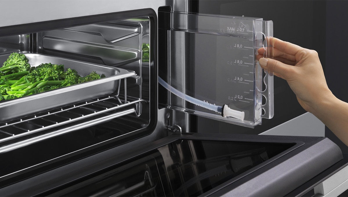 Factory second FISHER & PAYKEL 45CM COMPACT BUILT-IN COMBI-STEAM OVEN OS60NDB1 - Second Hand Appliances Geebung