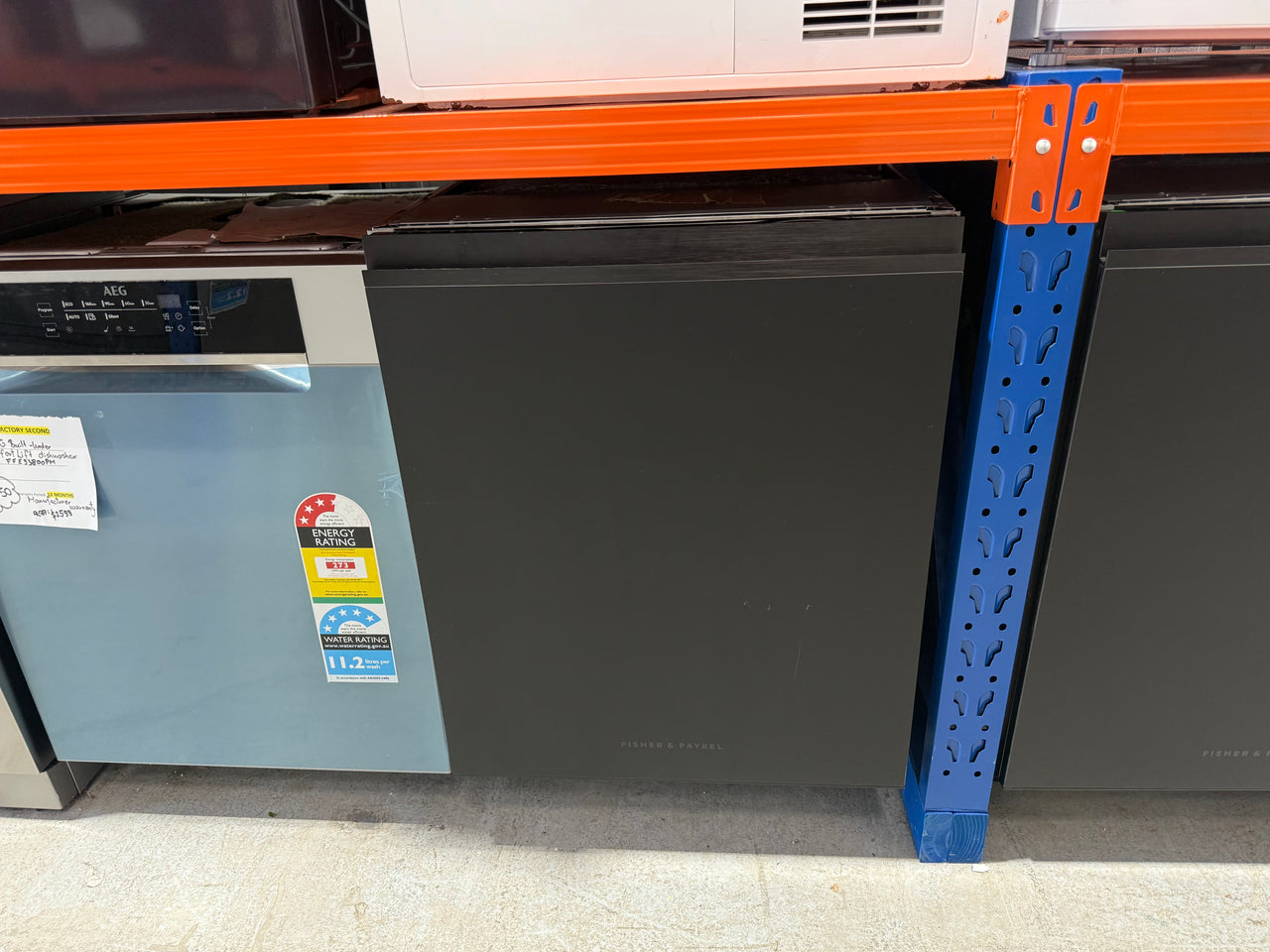 Factory second FISHER PAYKEL SERIES 7 TALL BUILT UNDER DISHWASHER WITH SANITISE BLACK DW60UZT4B2 - Second Hand Appliances Geebung