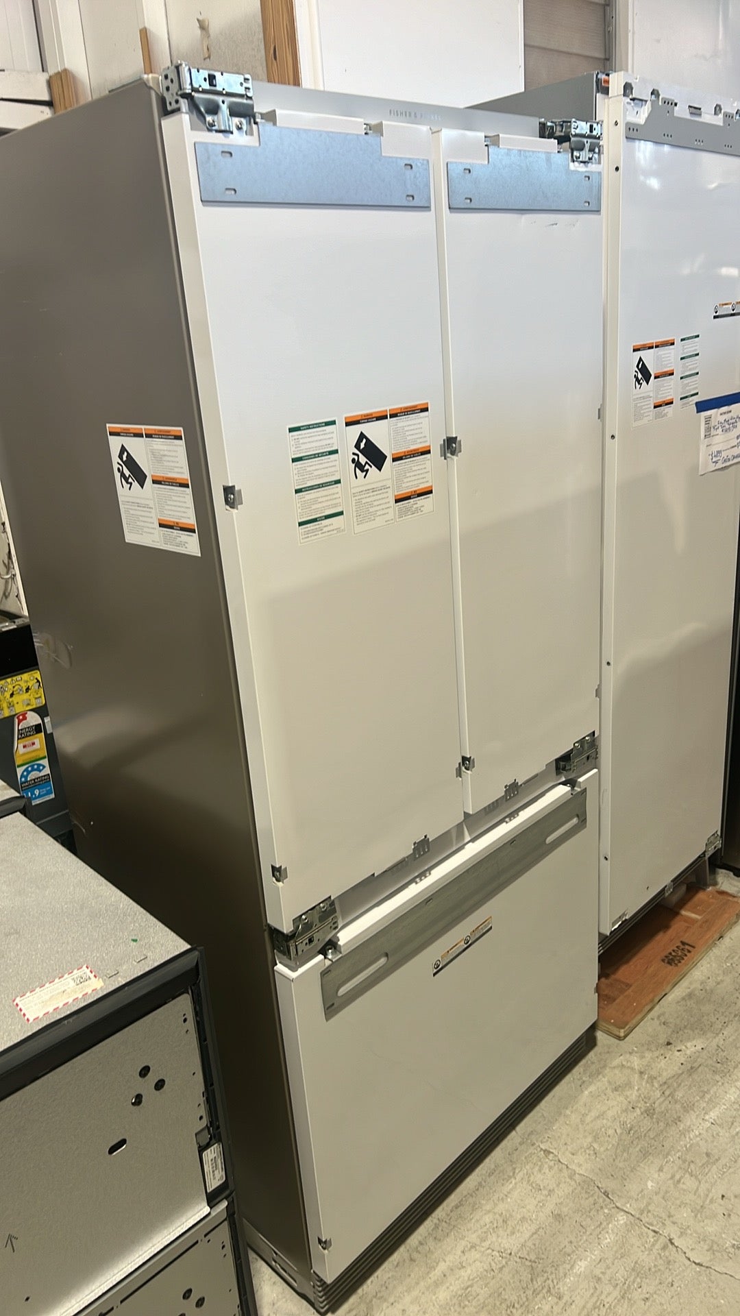 Factory second FISHER & PAYKEL SERIES 7 INTEGRATED FRENCH DOOR REFRIGERATOR FREEZER, 80CM RS80A1 - Second Hand Appliances Geebung