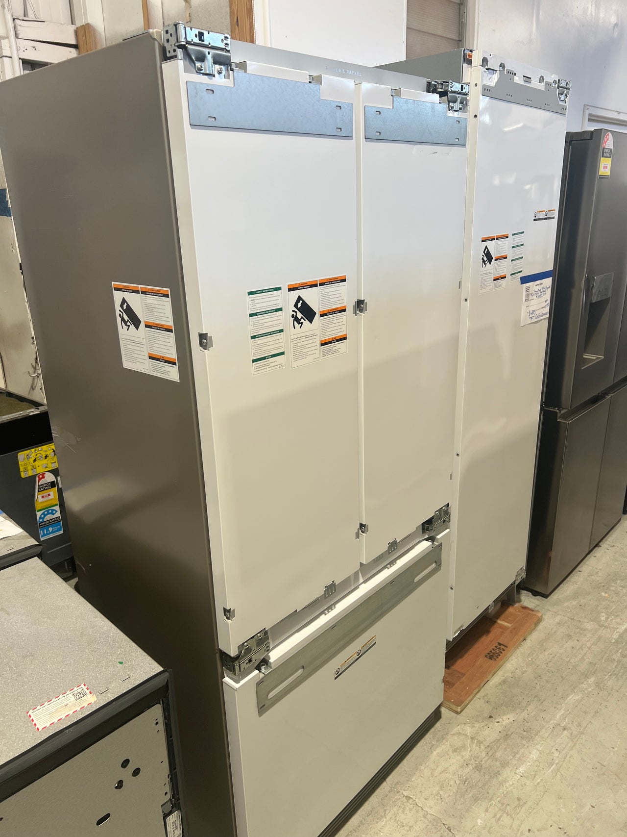 Factory second FISHER & PAYKEL SERIES 7 INTEGRATED FRENCH DOOR REFRIGERATOR FREEZER, 80CM RS80A1 - Second Hand Appliances Geebung