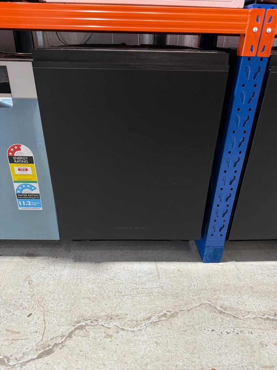 Factory second FISHER PAYKEL SERIES 7 TALL BUILT UNDER DISHWASHER WITH SANITISE BLACK DW60UZT4B2 - Second Hand Appliances Geebung