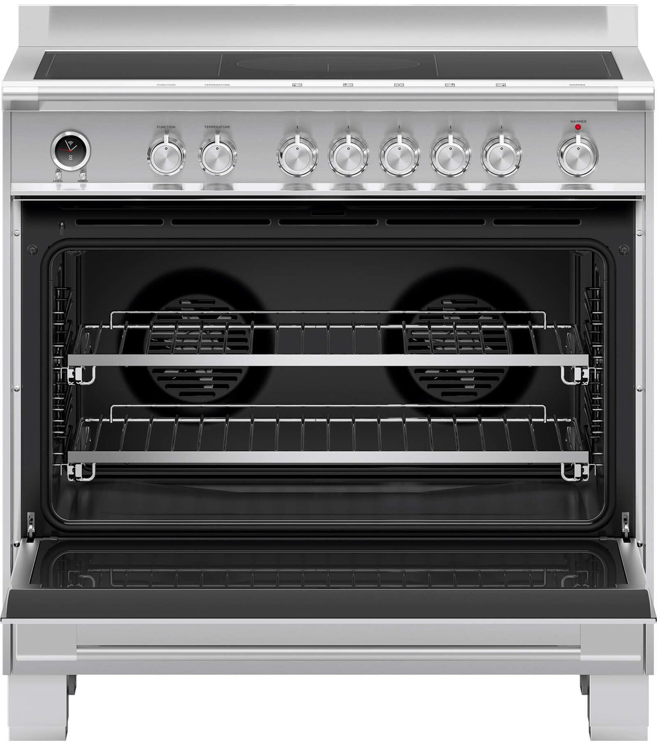 Factory second FISHER &amp; PAYKEL 90CM FREESTANDING ELECTRIC PYROLYTIC OVEN/STOVE  Model: OR90SCI6X1 - Second Hand Appliances Geebung