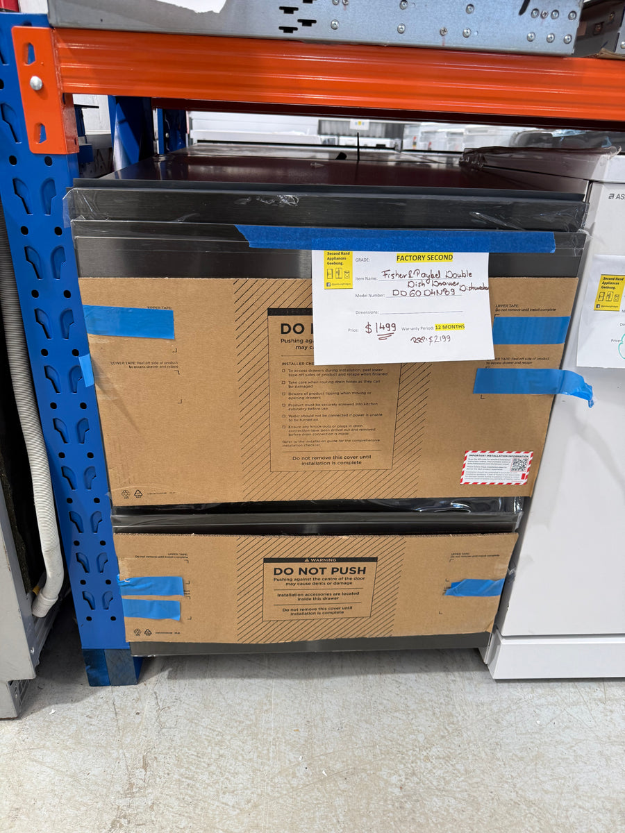 Factory second Factory second Fisher & Paykel DD60D4NB9 Series 9 Contemporary Double DishDrawer™ Dishwasher - Second Hand Appliances Geebung