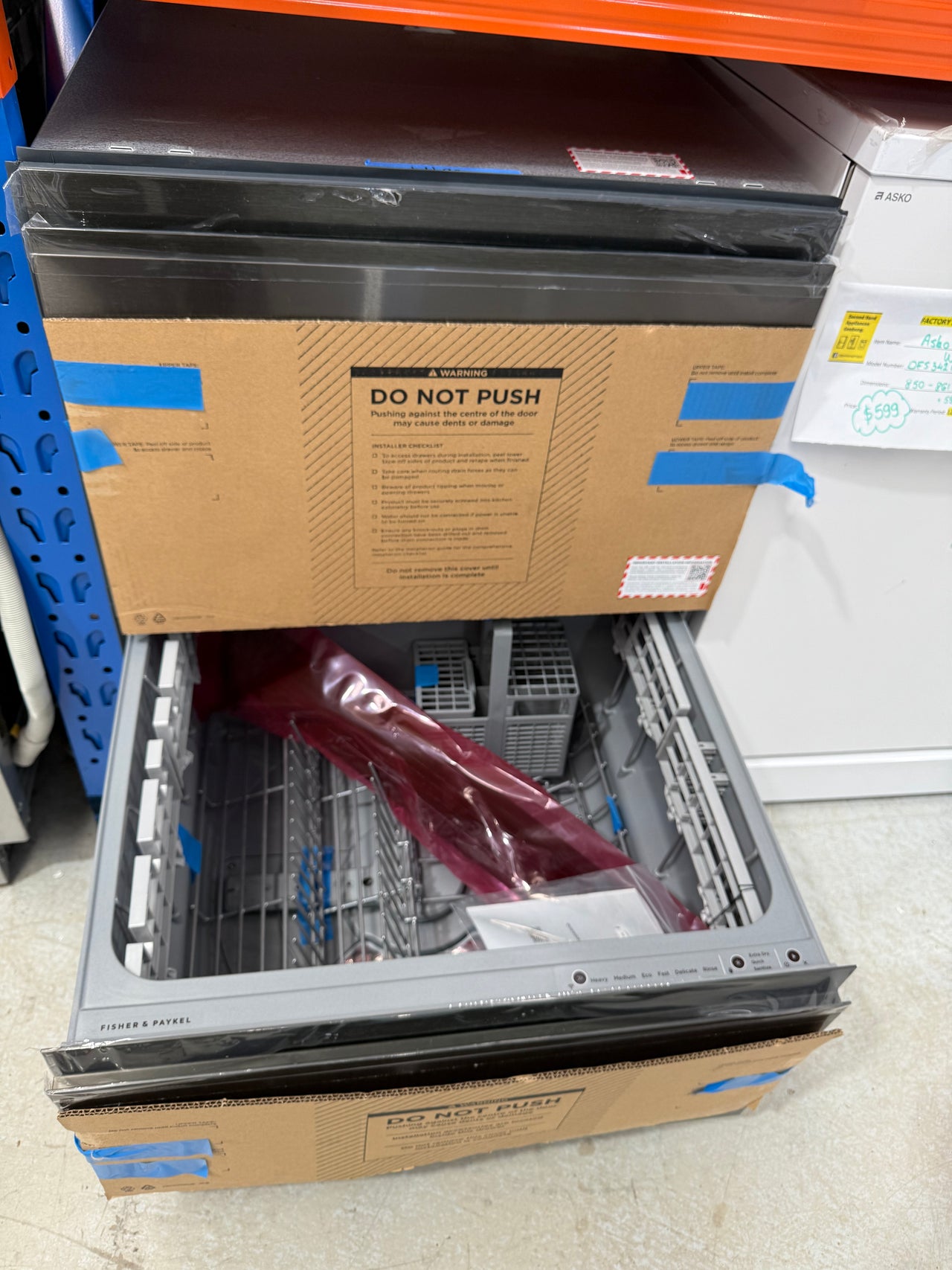 Factory second Factory second Fisher & Paykel DD60D4NB9 Series 9 Contemporary Double DishDrawer™ Dishwasher - Second Hand Appliances Geebung