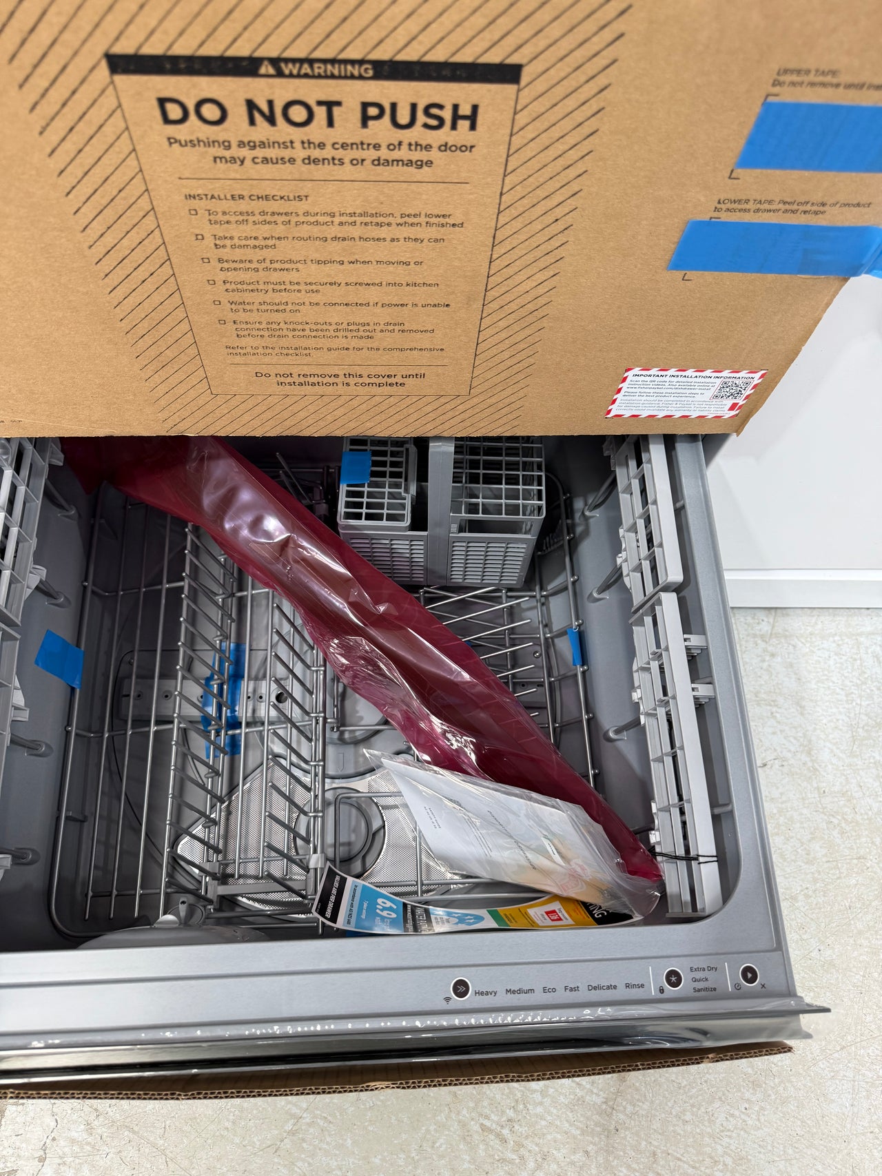 Factory second Factory second Fisher & Paykel DD60D4NB9 Series 9 Contemporary Double DishDrawer™ Dishwasher - Second Hand Appliances Geebung