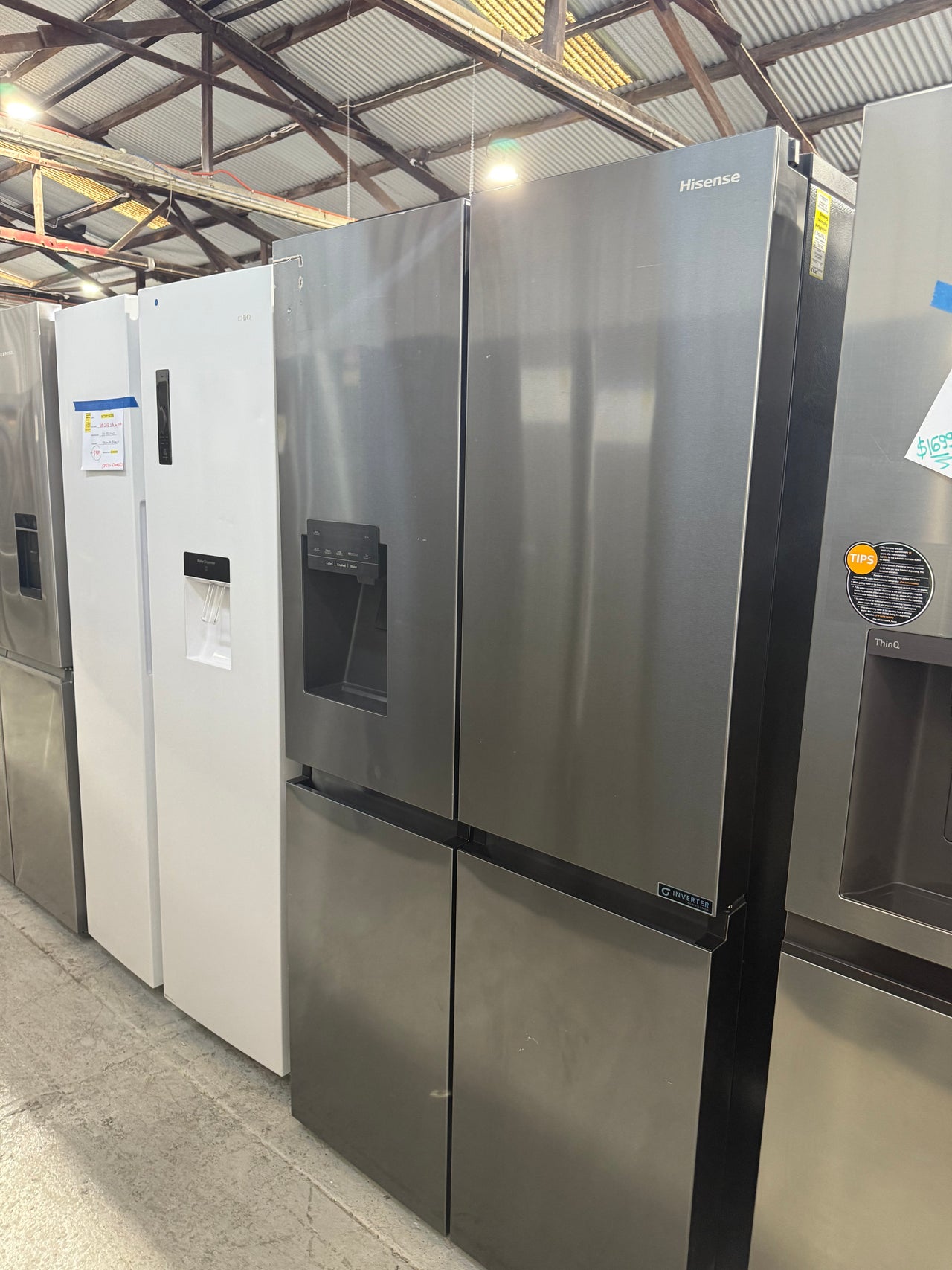 Factory second Factory second Hisense 585L French Door Refrigerator  Model: HRCD586TBWB - Second Hand Appliances Geebung