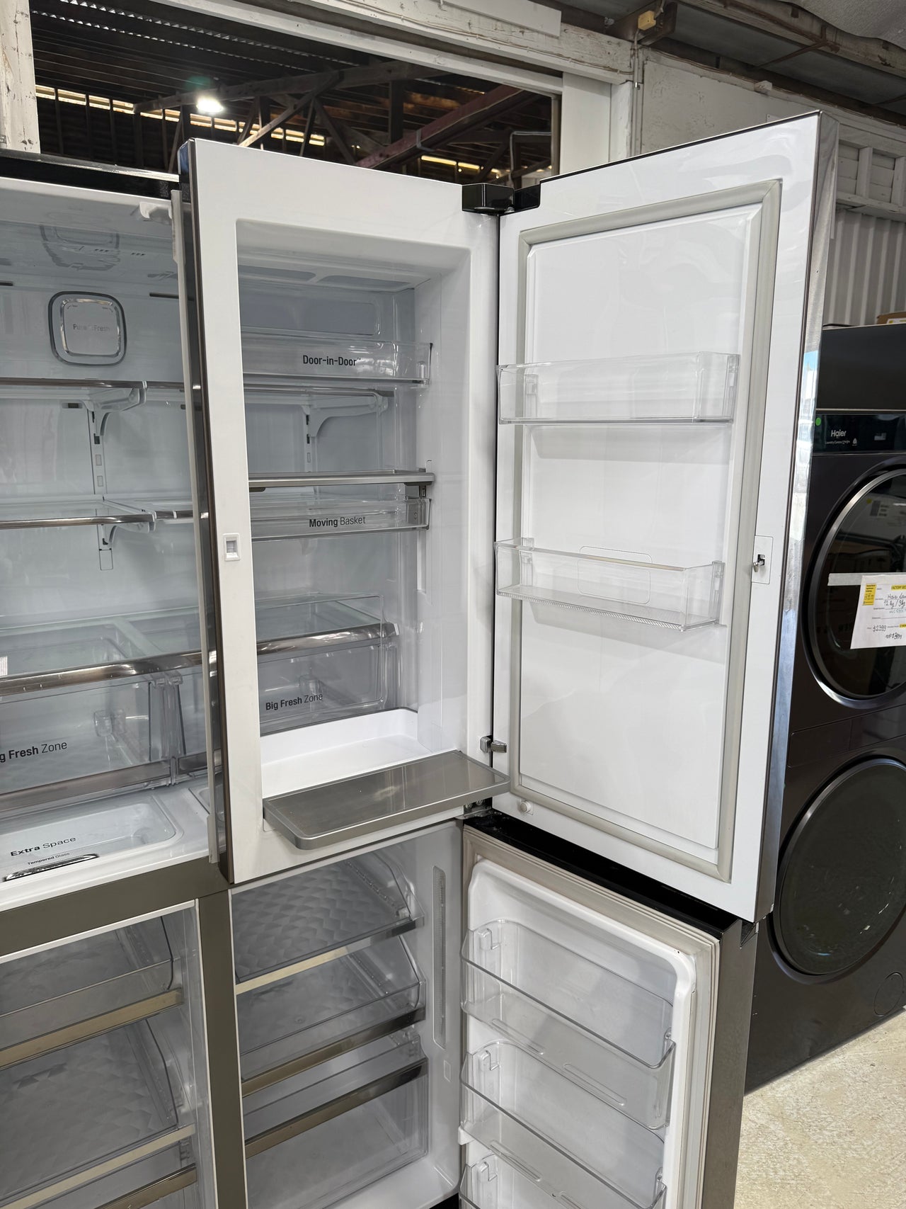 Factory second Factory second LG 708 L French Door Refrigerator – Matte Black Stainless Steel, Door-in-Door® GF-D708BSL - Second Hand Appliances Geebung