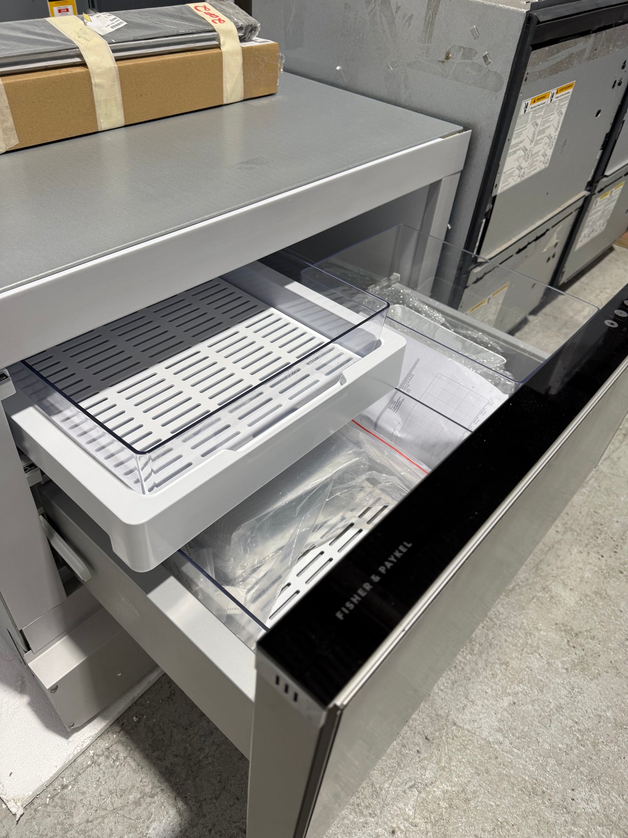 Factory second Fisher & Paykel 104L Integrated Fridge Drawer RB90S64MKIW1 - Second Hand Appliances Geebung