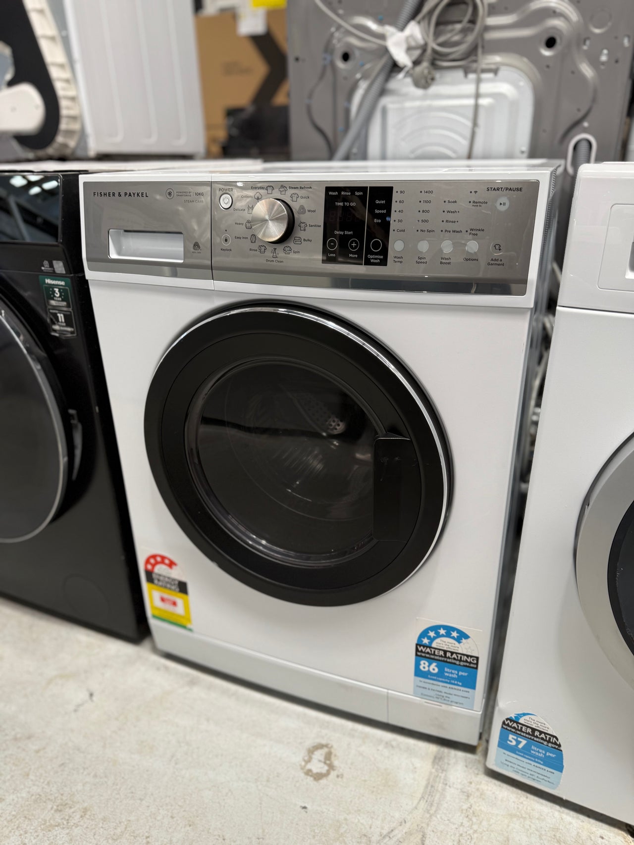 Factory second Fisher & Paykel 10kg Front Load Washer Model: WH1060P4 - Second Hand Appliances Geebung