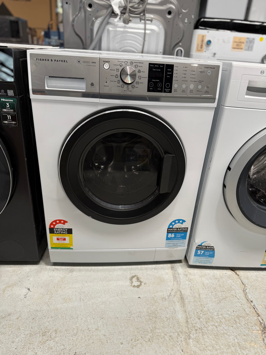 Factory second Fisher & Paykel 10kg Front Load Washer Model: WH1060P4 - Second Hand Appliances Geebung