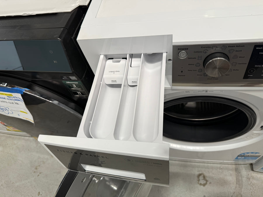 Factory second Fisher & Paykel 10kg Front Load Washer Model: WH1060P4 - Second Hand Appliances Geebung