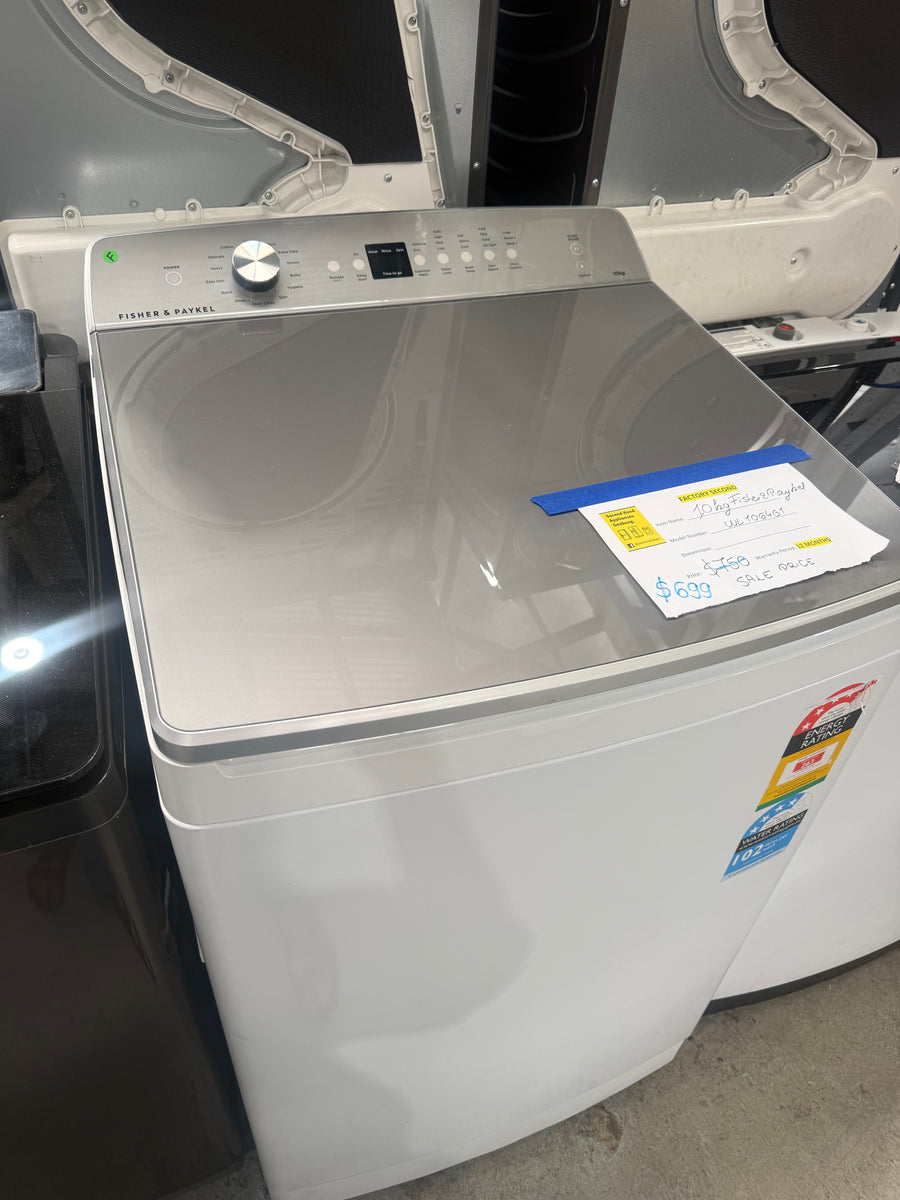 Factory second Fisher & Paykel 10kg Series 5 Top Load Washing Machine – WL1064G1 - Second Hand Appliances Geebung
