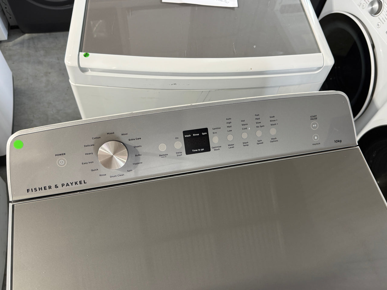 Factory second Fisher & Paykel 10kg Top Load Washing Machine  – WL1064G1 - Second Hand Appliances Geebung