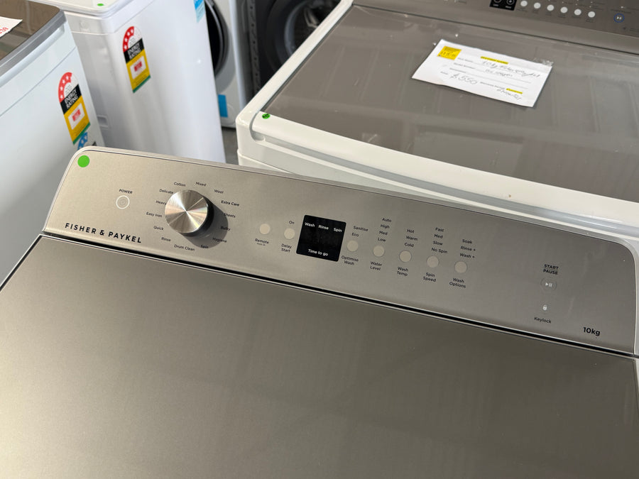 Factory second Fisher & Paykel 10kg Top Load Washing Machine  – WL1064G1 - Second Hand Appliances Geebung