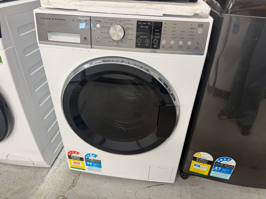 Factory second Fisher & Paykel 11kg Front Load Washer WH1160S1 - Second Hand Appliances Geebung