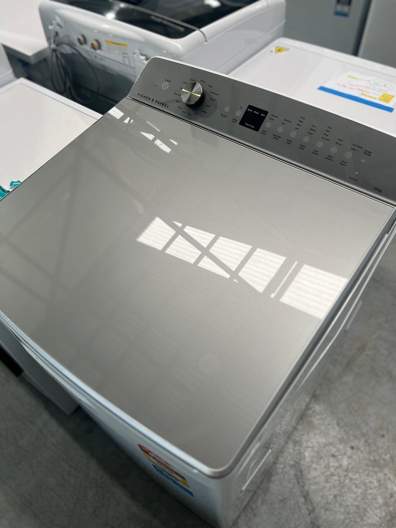 Factory second Fisher& Paykel 12kg Top Load Washing Machine with UV Sanitise Model: WL1264P1 - Second Hand Appliances Geebung