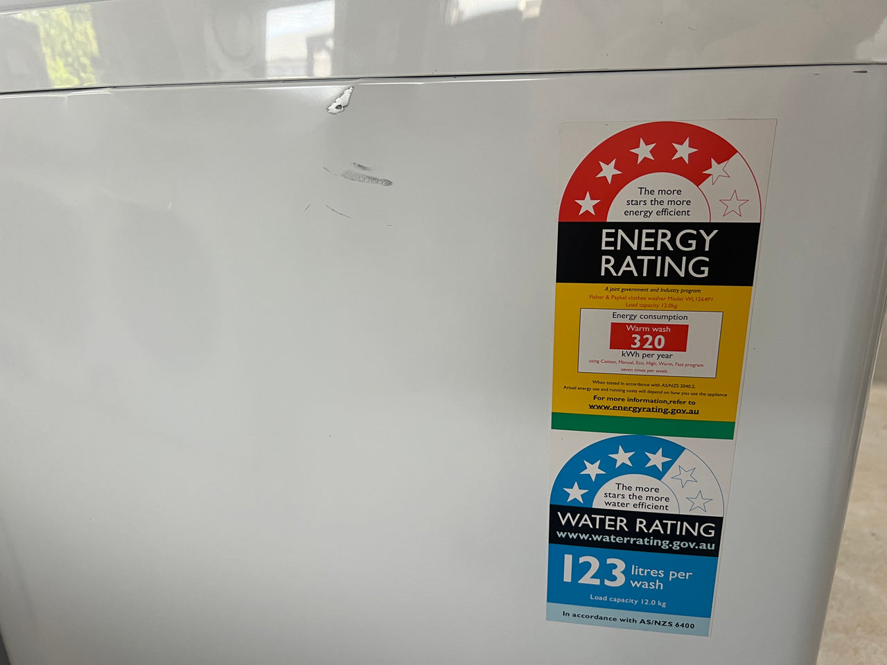 Factory second Fisher& Paykel 12kg Top Load Washing Machine with UV Sanitise Model: WL1264P1 - Second Hand Appliances Geebung