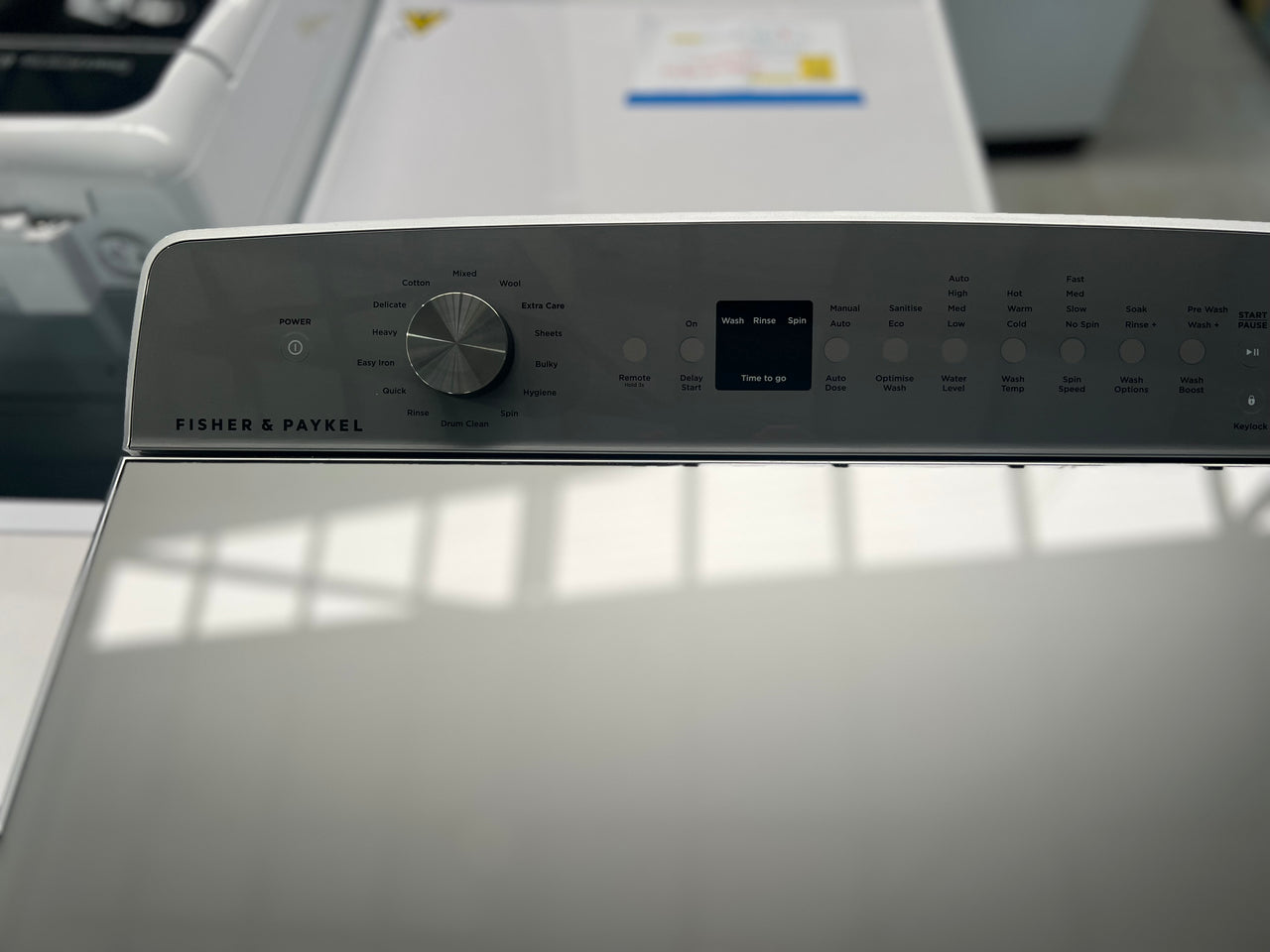 Factory second Fisher& Paykel 12kg Top Load Washing Machine with UV Sanitise Model: WL1264P1 - Second Hand Appliances Geebung