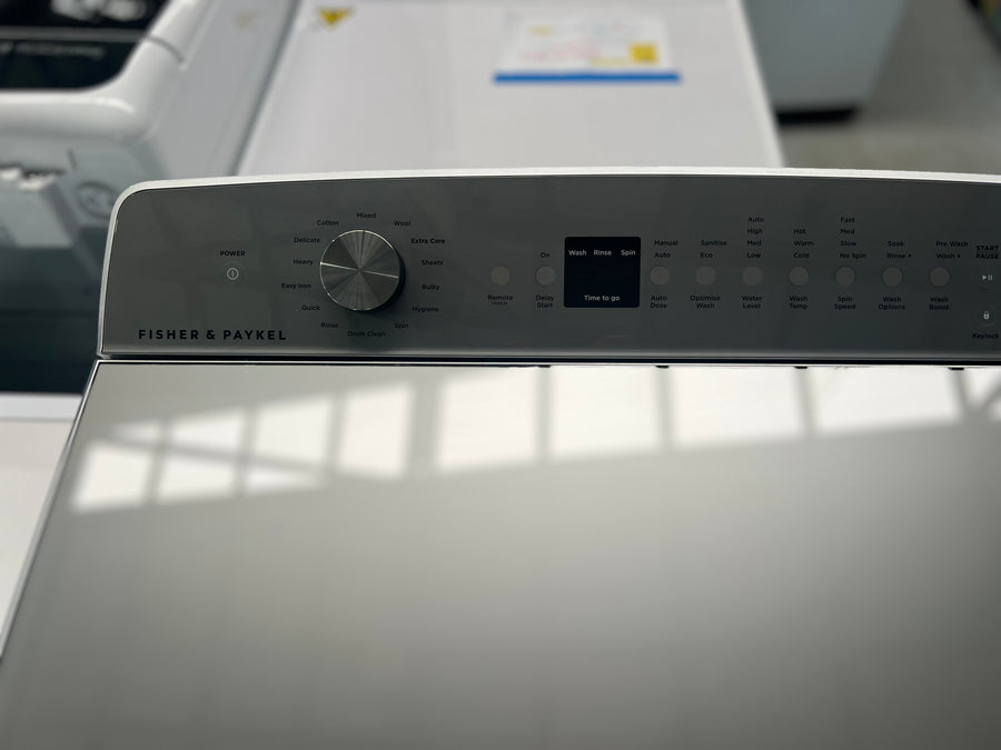 Factory second Fisher& Paykel 12kg Top Load Washing Machine with UV Sanitise Model: WL1264P1 - Second Hand Appliances Geebung