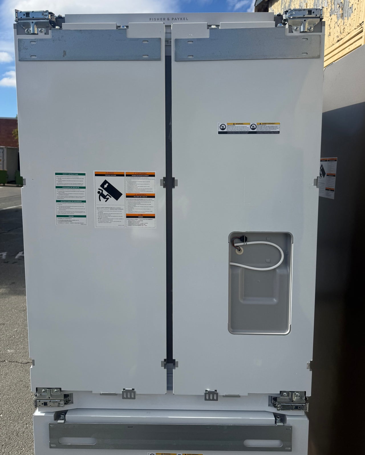 Factory second Fisher & Paykel 417L Integrated French Door Fridge RS80AU1 - Second Hand Appliances Geebung