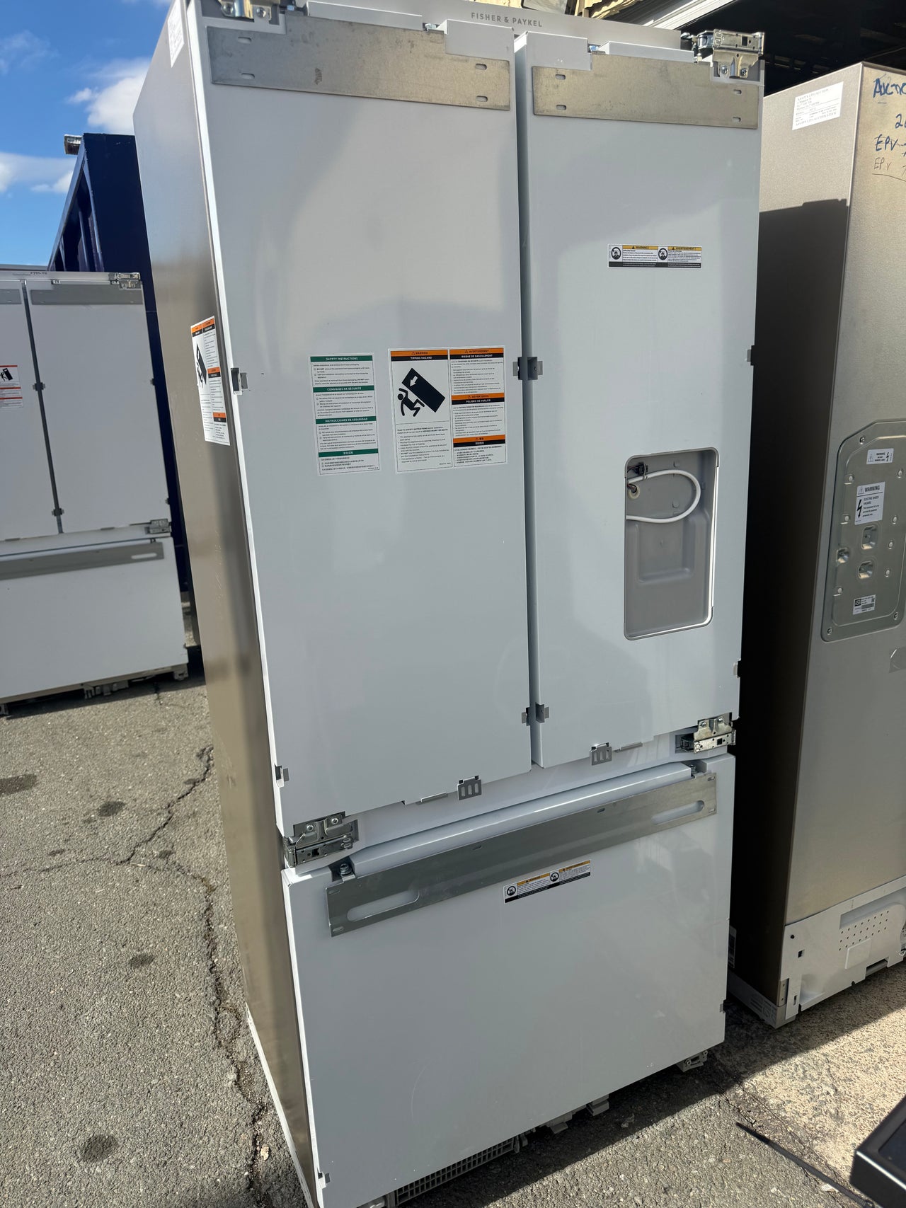 Factory second Fisher & Paykel 417L Integrated French Door Fridge RS80AU1 - Second Hand Appliances Geebung