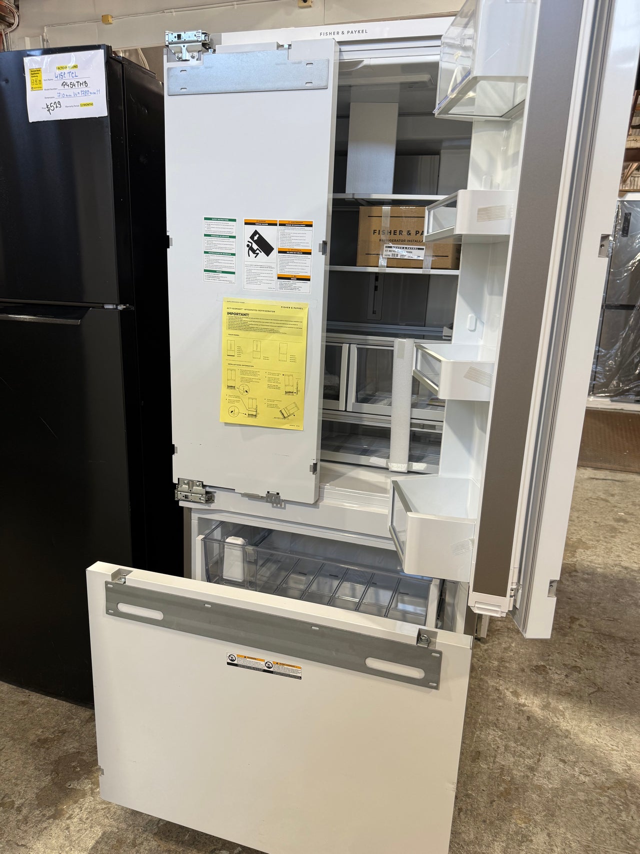 Factory second Fisher & Paykel 417L Series 7 Integrated French Door Refrigerator RS80A1 - Second Hand Appliances Geebung