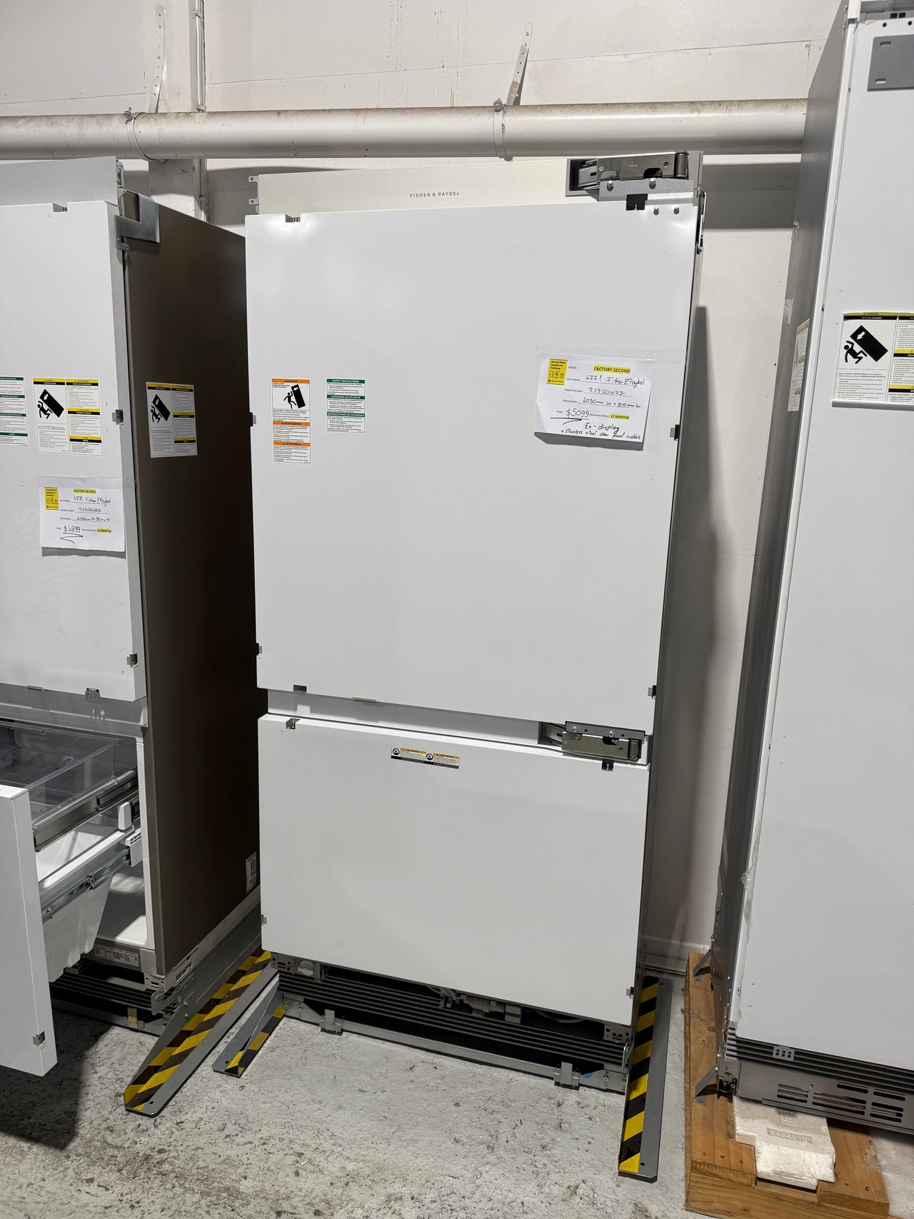 Factory second Fisher & Paykel 477L ActiveSmart Integrated Bottom Mount Fridge RS9120WRJ1 - Second Hand Appliances Geebung