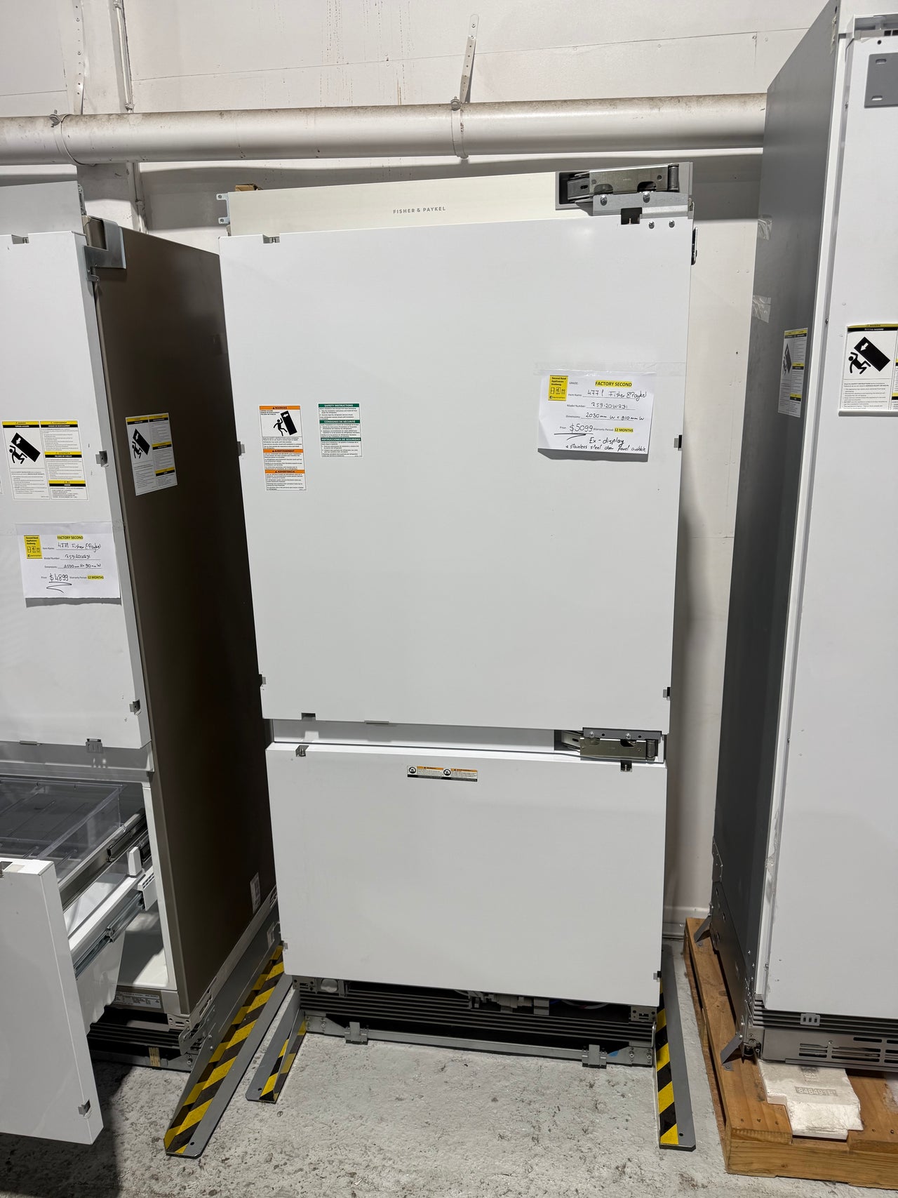 Factory second Fisher & Paykel 477L ActiveSmart Integrated Bottom Mount Fridge RS9120WRJ1 - Second Hand Appliances Geebung