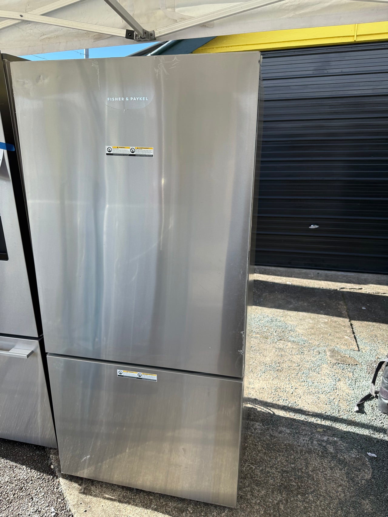 Factory second Fisher & Paykel 494L Bottom Mount Refrigerator  Model: RF522BLPX6 - Second Hand Appliances Geebung
