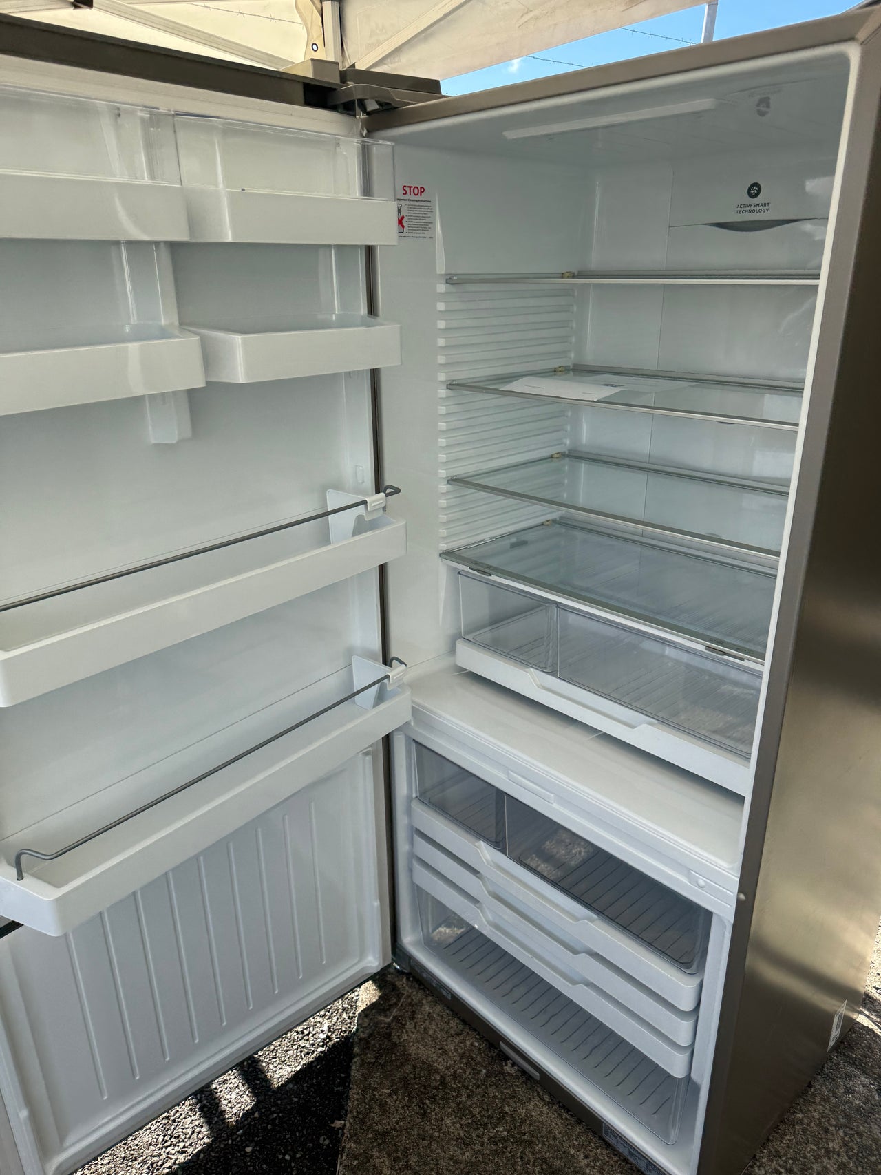 Factory second Fisher & Paykel 494L Bottom Mount Refrigerator  Model: RF522BLPX6 - Second Hand Appliances Geebung