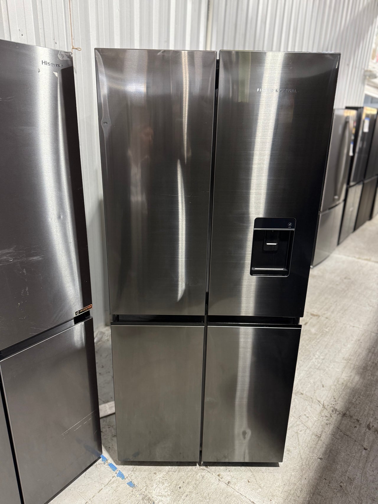 Factory second Fisher & Paykel 498L Quad Door Refrigerator Model:RF500QNUB1 - Second Hand Appliances Geebung
