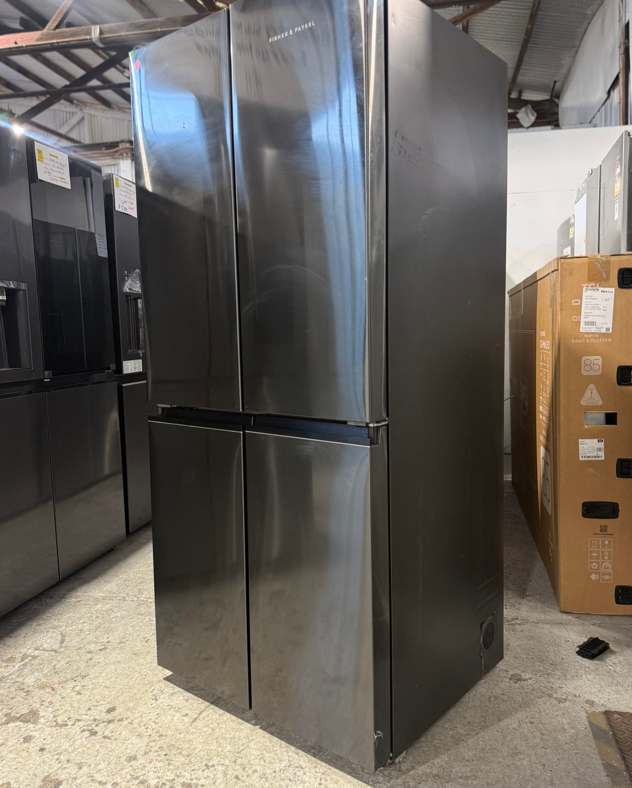 Factory second Fisher & Paykel 498L Quad Door Refrigerator  – RF500QNB1 - Second Hand Appliances Geebung