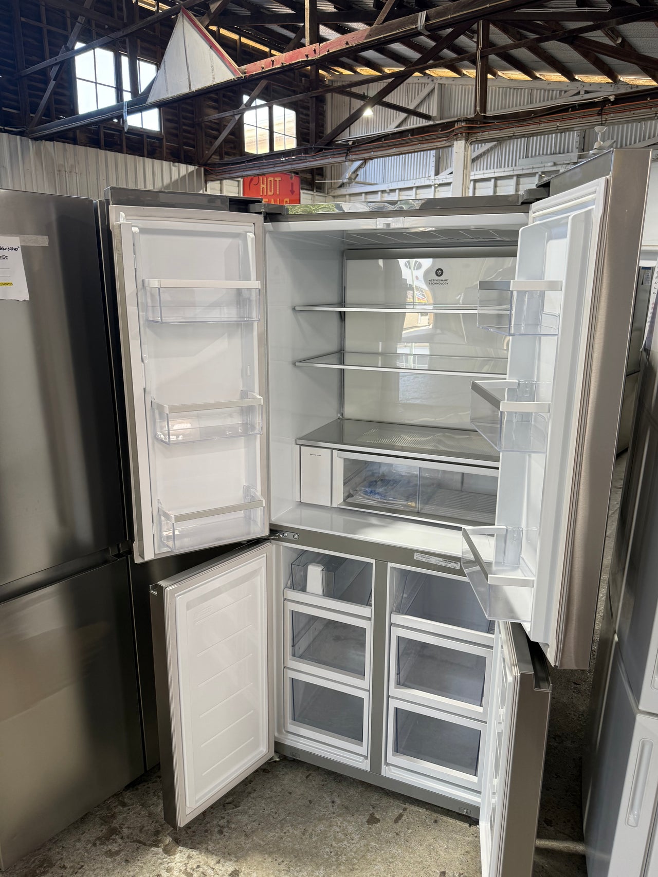 Factory second Fisher & Paykel 498L Quad Door Refrigerator RF500QNUX1 - Second Hand Appliances Geebung