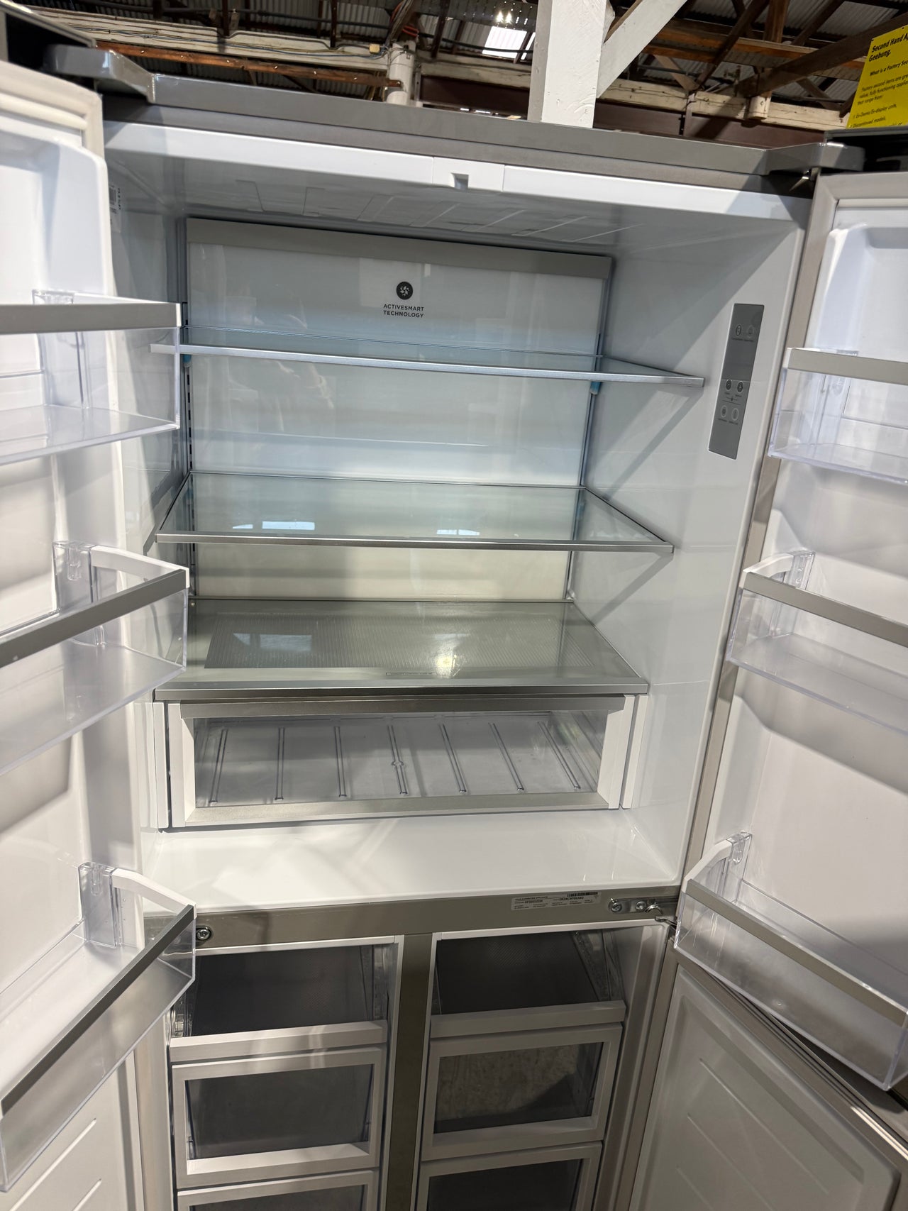 Factory second Fisher & Paykel 498L Quad Door Refrigerator  – RF500QNX1 - Second Hand Appliances Geebung