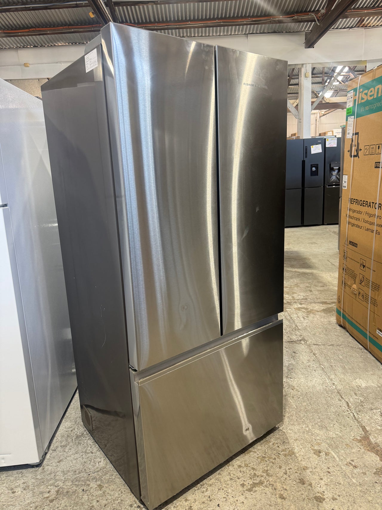 Factory second Fisher & Paykel 511L Series 7 French Door Refrigerator Freezer – Stainless Steel RF505ANX1 - Second Hand Appliances Geebung