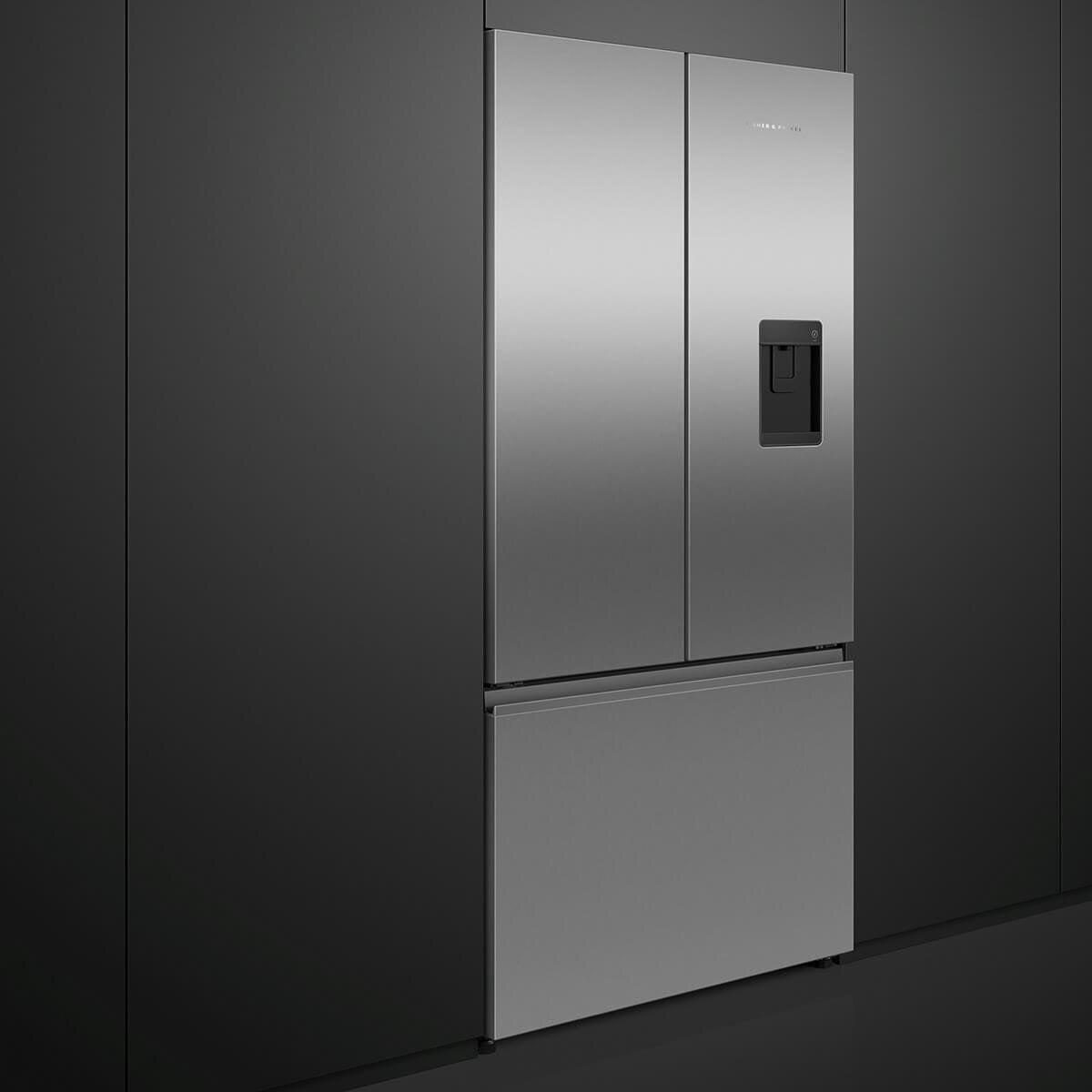 Factory second Fisher & Paykel 511L Series 7 French Door Refrigerator Freezer with Ice & Water – Stainless Steel RF505ANUX1 - Second Hand Appliances Geebung