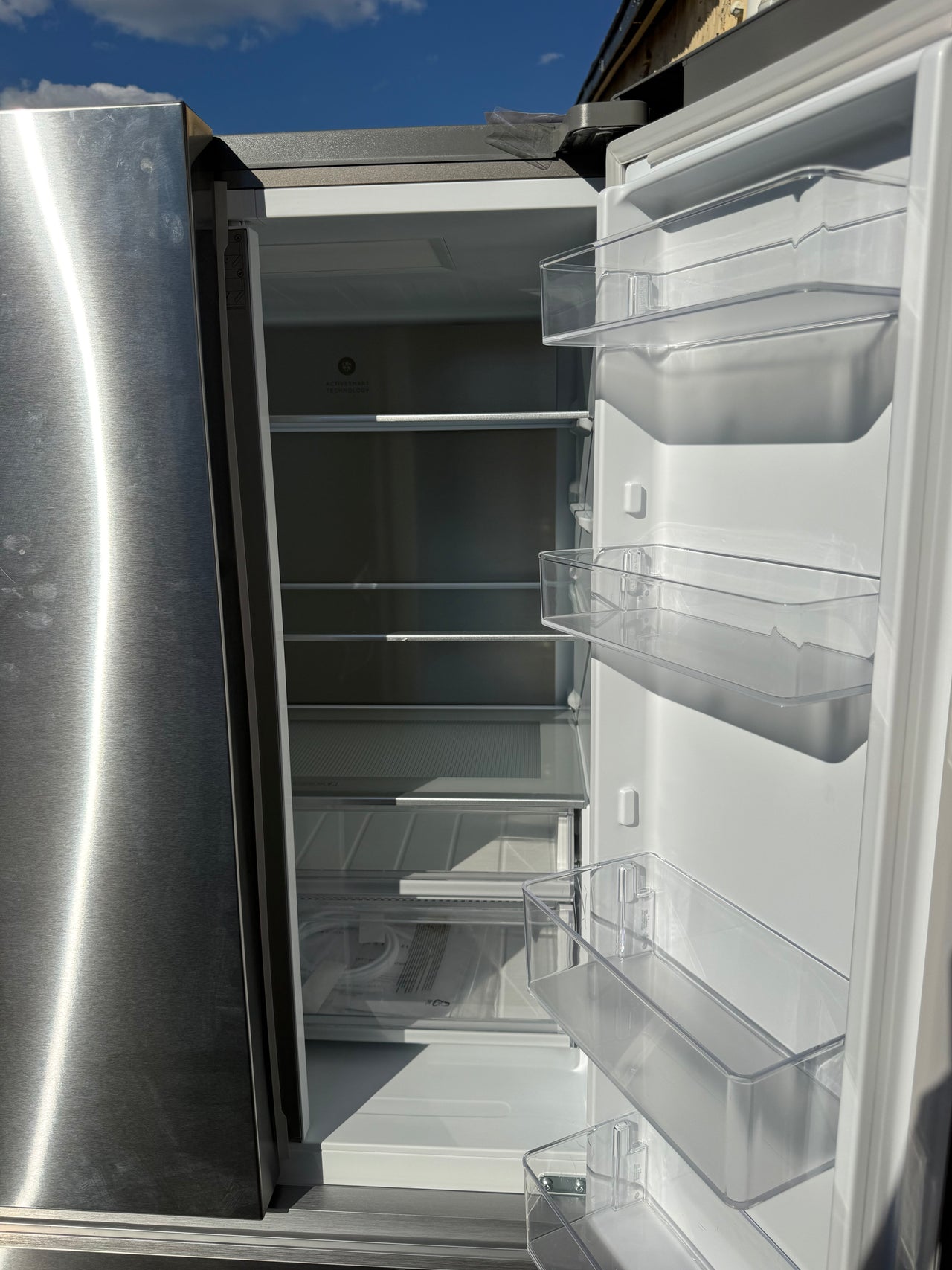 Factory second Fisher & Paykel 511L Series 7 French Door Refrigerator Freezer with Ice & Water – Stainless Steel RF505ANUX1 - Second Hand Appliances Geebung