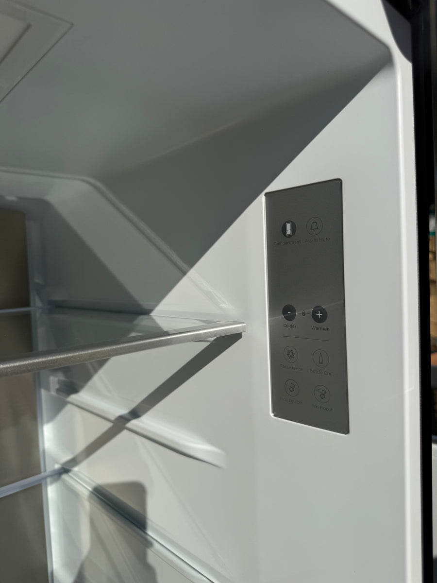 Factory second Fisher & Paykel 511L Series 7 French Door Refrigerator Freezer with Ice & Water – Stainless Steel RF505ANUX1 - Second Hand Appliances Geebung