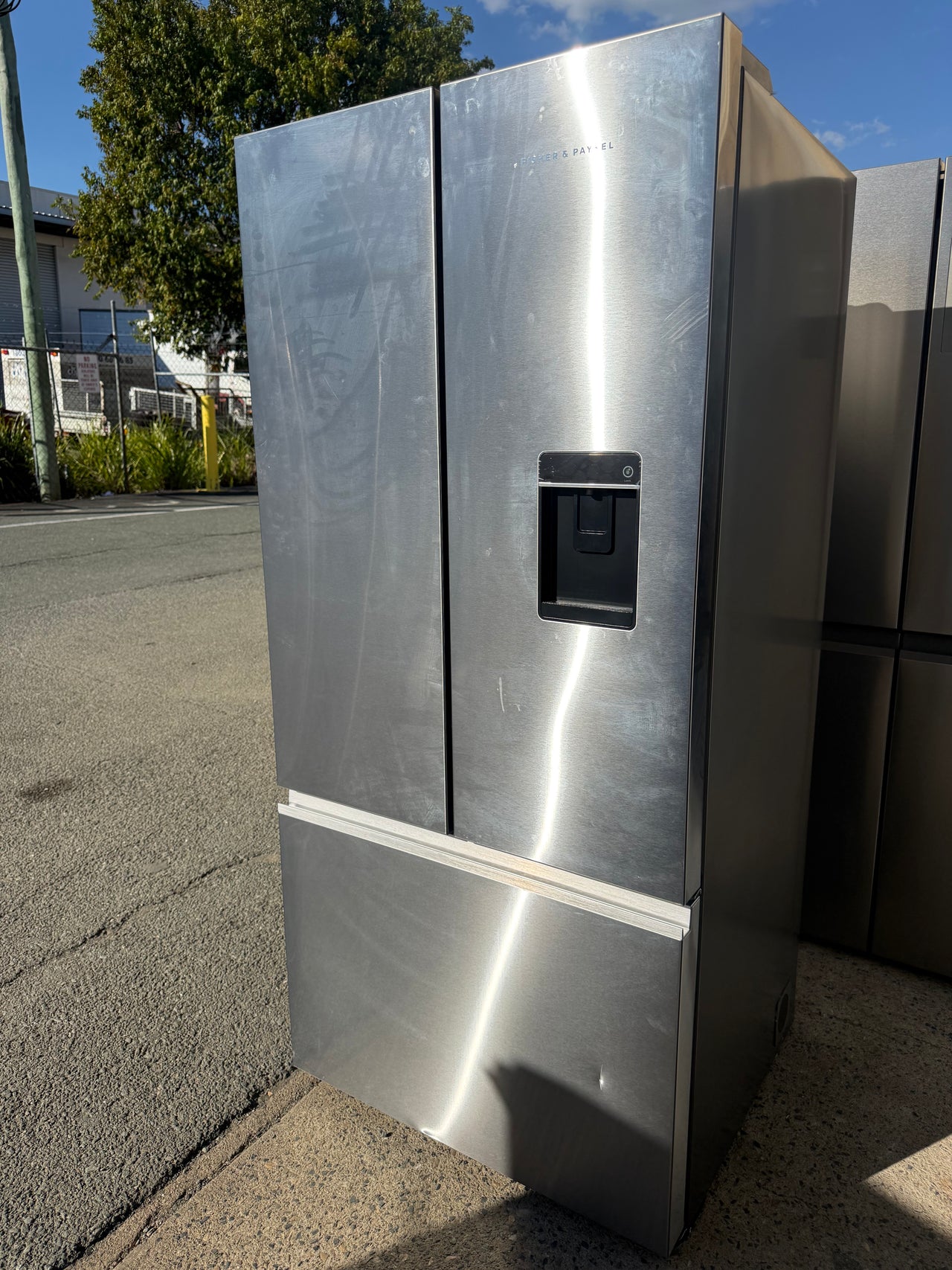 Factory second Fisher & Paykel 511L Series 7 French Door Refrigerator Freezer with Ice & Water – Stainless Steel RF505ANUX1 - Second Hand Appliances Geebung