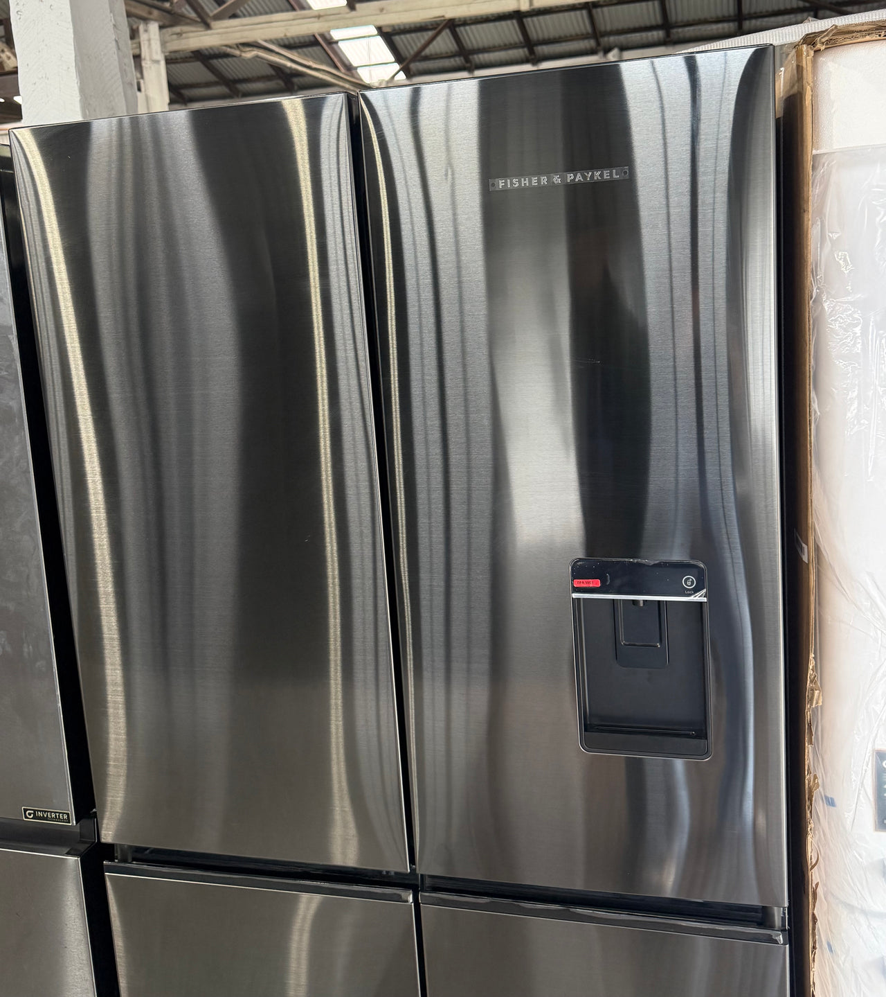 Factory second Fisher & Paykel 538L Quad Door Refrigerator Freezer – Black Stainless Steel  Model: RF605QNUVB1 - Second Hand Appliances Geebung