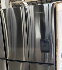 Thumbnail for Factory second Fisher & Paykel 538L Quad Door Refrigerator Freezer – Black Stainless Steel  Model: RF605QNUVB1 - Second Hand Appliances Geebung