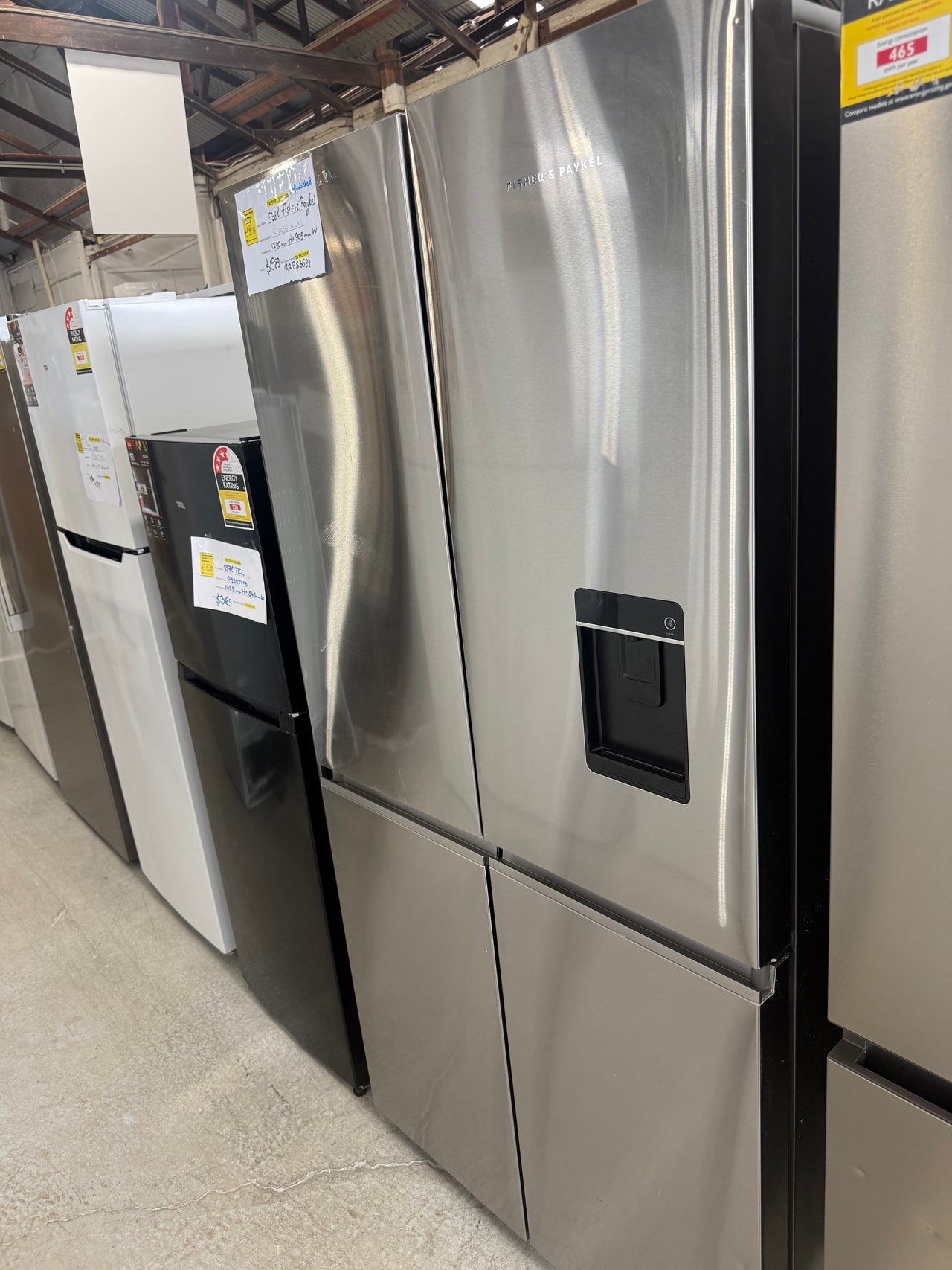 Factory second Fisher & Paykel 538L Quad Door Refrigerator – RF605QNUVX1 - Second Hand Appliances Geebung