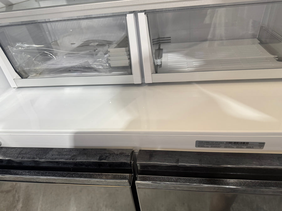 Factory second Fisher &amp; Paykel 538L Quad Door Refrigerator with Ice and Water Black Stainless Steel  Model: RF605QNUVB1 - Second Hand Appliances Geebung