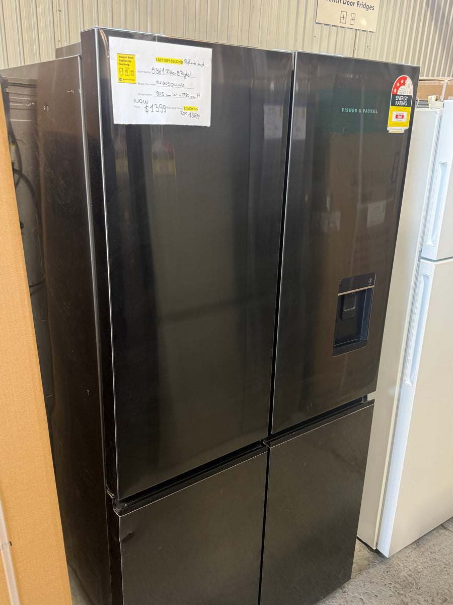 Factory second Fisher &Paykel 538L Series 7 Quad Door Fridge Freezer – RF605QNUVB1 - Second Hand Appliances Geebung