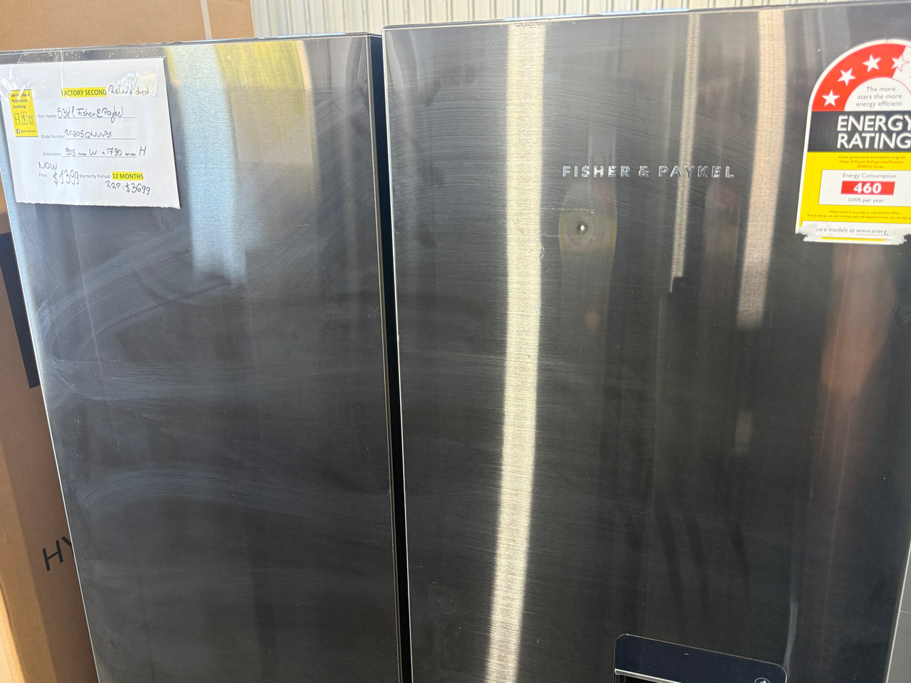 Factory second Fisher &Paykel 538L Series 7 Quad Door Fridge Freezer – RF605QNUVB1 - Second Hand Appliances Geebung
